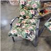 Image 2 : 3 PC PATIO SET, 2 CHAIRS AND LOVESEAT WITH CUSHION