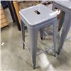 Image 2 : (2) METAL BAR HEIGHT STOOLS