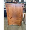 Image 1 : 3 DRAWER ARMOIRE, SOLID WOOD