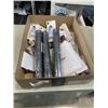 Image 1 : NEW HEAT TRANSFER VINYL, LIQUID STITCH AND DESK PROTECTORS, ASSORTEFD AMAZON ITEMS