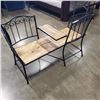 Image 4 : PATIO BENCH, 'LOVERS BENCH"