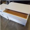 Image 2 : (2) SMALL WHITE DRESSERS