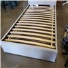 Image 2 : SINGLE SIZE IKEA BEDFRAME AND MATTRESS SET, AS NEW