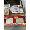 Image 2 : NEW KIDS GAMES AND BOARD GAMES, ETCH A SKETCH, LIGHT BOARD ETC