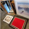 Image 3 : LOT OF FRAMED PICTURES AND MIRROR