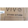 Image 2 : VIVO SIT TO STAND SINGLE MONITOR WALL MOUNT WORKSTATION