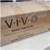 Image 2 : VIVO WHITE 43 X 24 INCH MANUAL HEIGHT ADJUSTABLE DESK