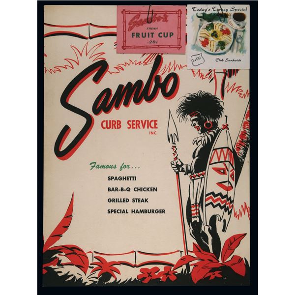 SAMBO CURB SERVICE MENU.