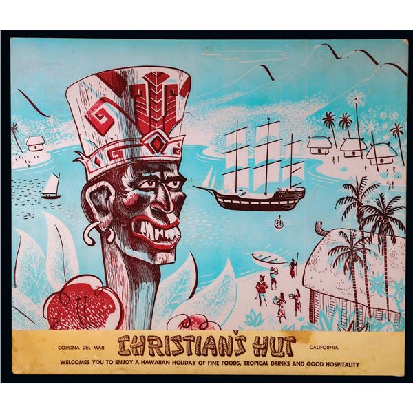 FAMOUS "CHRISTIAN'S HUT" MENU.