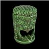 Image 2 : GREEN CERAMIC HAWAIIAN KU GOD TIKI FIGURAL ASHTRAY.