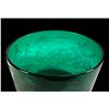 Image 8 : FABULOUS SAND-ETCHED GREEN GLASS HAWAIIANA STORY BOWL.