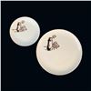 Image 1 : SET OF TWO (2) "AKU AKU" LAS VEGAS DISHES - PYROCERAM BY CORNING.