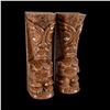 Image 2 : STYLIZED CERAMIC HAWAIIAN TIKI SALT & PEPPER SHAKERS.