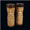 Image 1 : "PAUL-MARSHALL PRODUCTS" TIKI SALT & PEPPER SHAKERS.