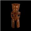Image 2 : AUTHENTIC MARQUESAN TIKI FIGURE, HARDWOOD, WITH FACE ON BACK OF HEAD.