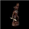 Image 2 : IGOROT HEADHUNTER STATUE w/ SWIZZLE STICK SPEAR.