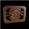 Image 1 : OA WOOD "PUKA SCREEN" TILE - TIKI MASK MASTER PATTERN CARVING.