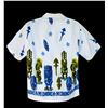 Image 2 : MOD HAWAIIAN ZIPPERED TIKI PATTERN MEN'S SHIRT.