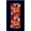 Image 2 : MOD HAWAIIAN SHORT ORANGE & BROWN TIKI MOTIF DRESS.