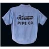 Image 2 : MOD HAWAIIAN BLUE TIKI PATTERN BOWLING SHIRT - "ED".