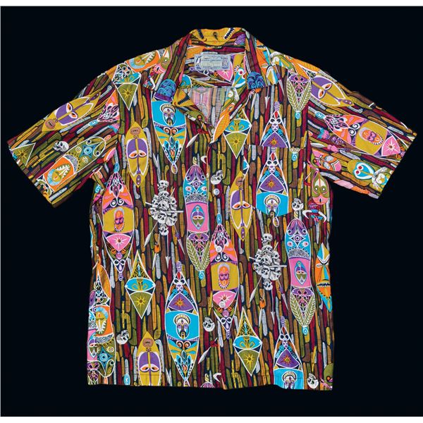 ORIGINAL 1960s DISNEYLAND ENCHANTED TIKI ROOM CAST MEMBER HOST HAWAIIAN SHIRT.