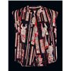 Image 1 : MOD HAWAIIAN TIKI POLE PATTERN WOMEN'S SLEEVELESS TOP.