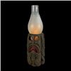Image 1 : CARVED TAHITIAN CANNIBAL TABLE LAMP FROM THE MAI KAI.