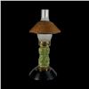 Image 2 : RARE TRI-MARQUESAN TIKI TABLE LAMP from THE LUAU - BEVERLY HILLS.