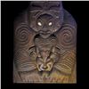 Image 8 : MAORI WAR GOD TIKI WALL FIGURE FOR STEVE CRANE'S "THE LUAU" BEVERLY HILLS BY SEA & JUNGLE.
