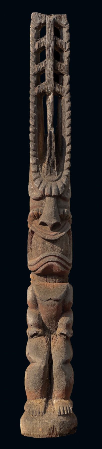 Lono GIANT CARVED LONO - GOD OF AGRICULTURE CARVING FROM