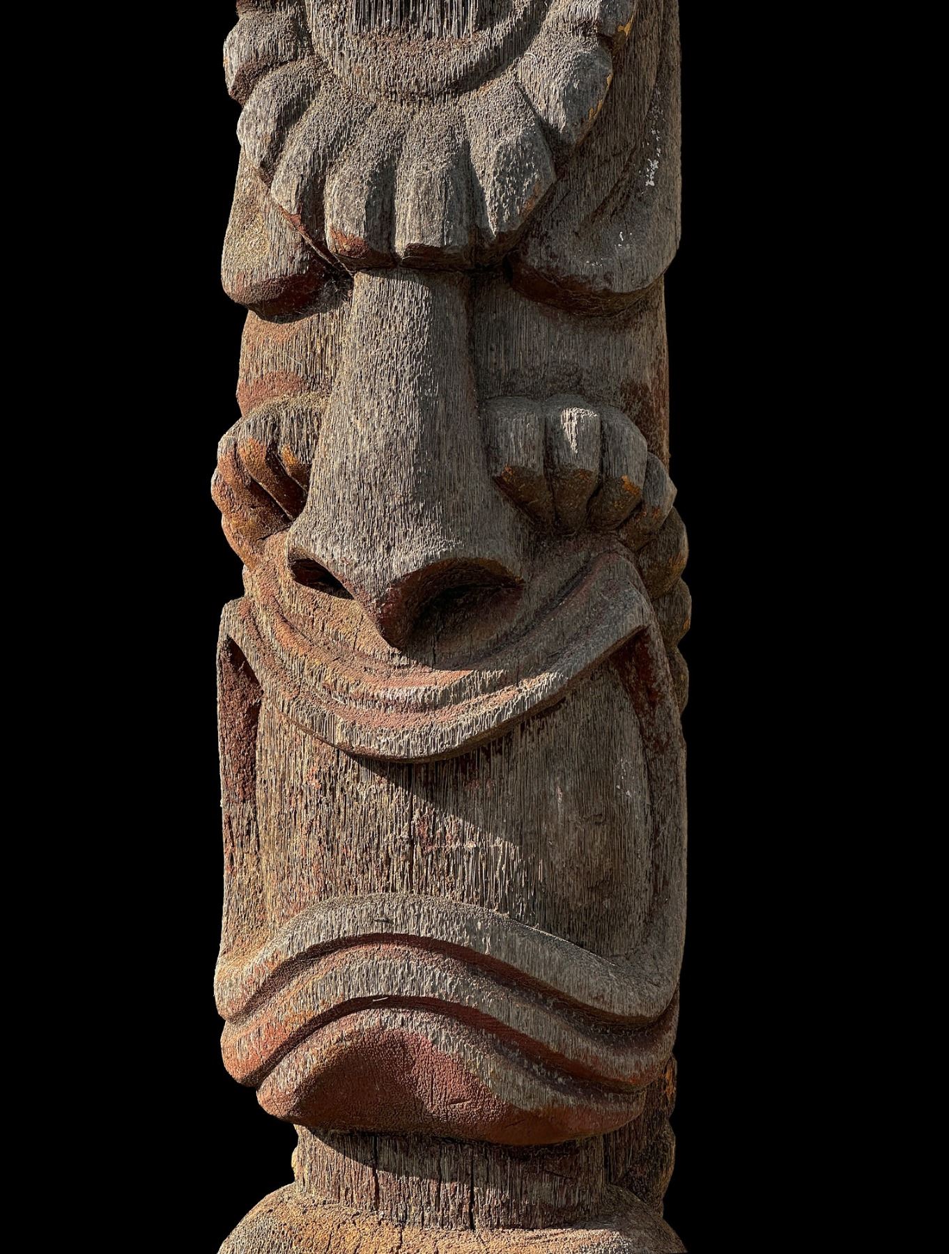 Lono GIANT CARVED LONO - GOD OF AGRICULTURE CARVING FROM