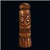 Image 2 : CARVED TIKI POLE - KNOBHEAD - SIGNED JERRY MAUI.