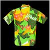 Image 2 : MOD HAWAIIAN GREEN HAWAIIAN ISLANDS DESIGN MEN'S SHIRT.