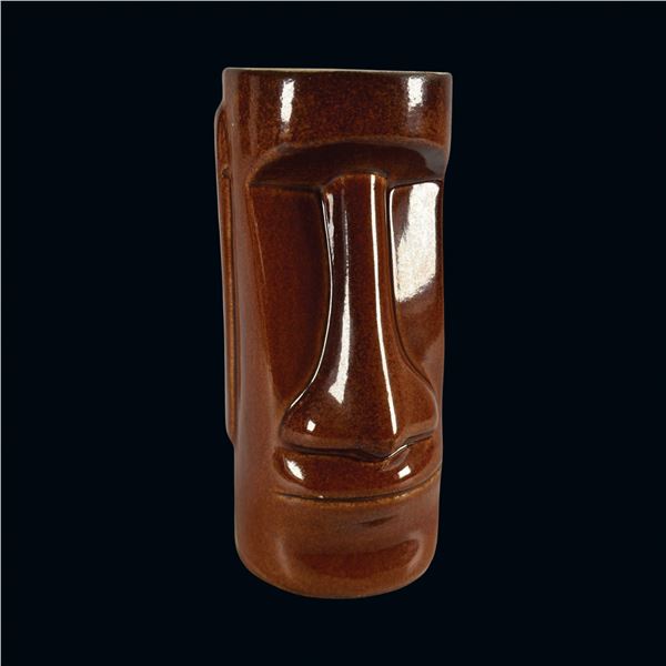 BROWN "DAGA HAWAII" MOAI TIKI MUG.