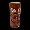 Image 2 : BROWN "TIKI TIKI" JAPAN MUG w/ MENU BOOKLET.