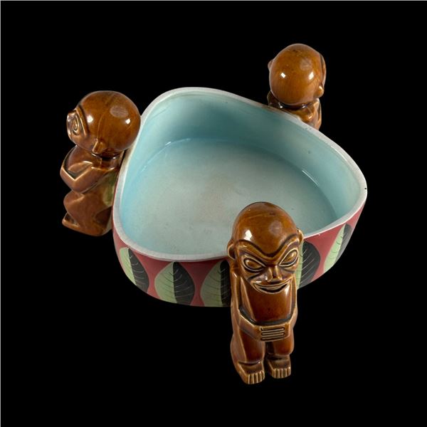 STEVE CRANE TRI-MARQUESAN TIKI SCORPION BOWL.
