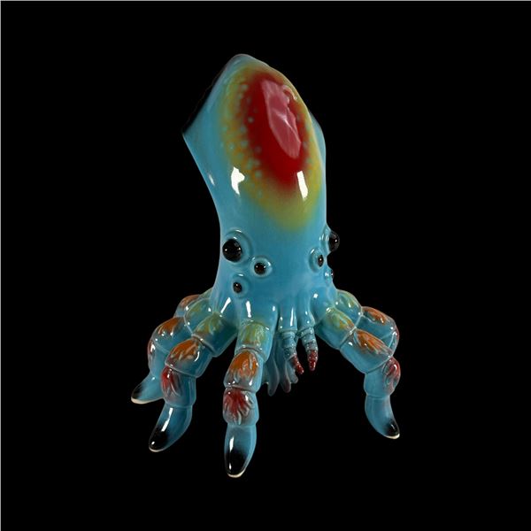 MUNKTIKI IKAKUMORA SPIDER-SQUID YAKIMON SCULPTURE - BLUE #60.