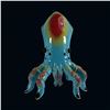 Image 2 : MUNKTIKI IKAKUMORA SPIDER-SQUID YAKIMON SCULPTURE - BLUE #60.
