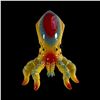 Image 8 : MUNKTIKI IKAKUMORA SPIDER-SQUID YAKIMON SCULPTURE - YELLOW #57.