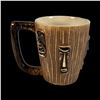 Image 2 : OTAGIRI MULTI-MASK HANDLED TIKI COFFEE MUG.