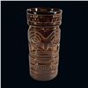 Image 1 : DARK BROWN TOBY DESIGNS 2-FACED TIKI MUG.