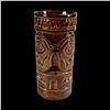 Image 2 : DARK BROWN TOBY DESIGNS 2-FACED TIKI MUG.