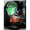 Image 2 : Tub w/Electric Circular Saw, Drill, M/C Helmet, Kite