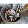 Image 2 : Waste Cans 2, Asst. Concrete Tools, Pry Bar, Shovels