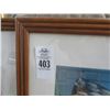 Image 2 : Framed Mona Garden Scene, Leaded Glass Style Bird Art - 3