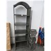 Image 1 : Wicker 5 Tier Display Shelf and 3 Tier Corner Shelf