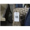 Image 2 : Wicker Style Patio Armchair Pair w/Pullout Ottoman and End Table