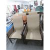 Image 1 : Rattan Style Metal Patio Chairs - Set of 4
