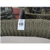 Image 2 : Wicker Padded Patio Loveseat, Armchairs, End Table Set