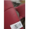 Image 2 : Maroon Leather Chrome Swivel Chairs - Pair